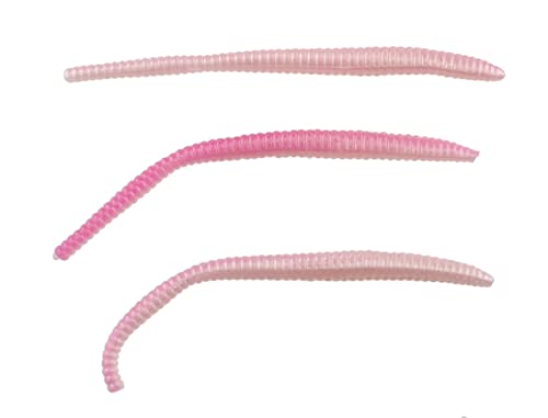 Berkley PowerBait Power Floating Trout Worm Fishing Soft Bait - color: Pink Shad - Original Scent, size: 3" (15 Count)