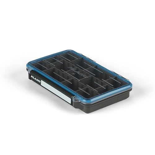 Plano StowAway 3600 Waterproof Stow Tackle Box, IPX7 Waterproof Rating, with Rustricor, Single Latch Design, Transparent DuraView Lid, Stackable Storage for Fishing Bait, Lures and Gear - size: 3600, style: Regular - New Model