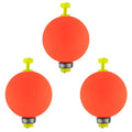 Dr.Fish 10 Pack Weighted Fishing Bobbers Snap-on Spring Floats EVA Foam Push Button Clip on Floats Fly Fishing Trout Bass Crappie Catfish - color: Red, size: Diam 1.25''(1/4oz)