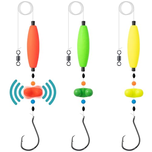 Catfish Rigs Catfish Float Rigs Catfishing Tackle Santee Rig 5/0 6/0 Circle Hooks for Peg Floats Catfish - size: 5/0 HOOK * 3PCS