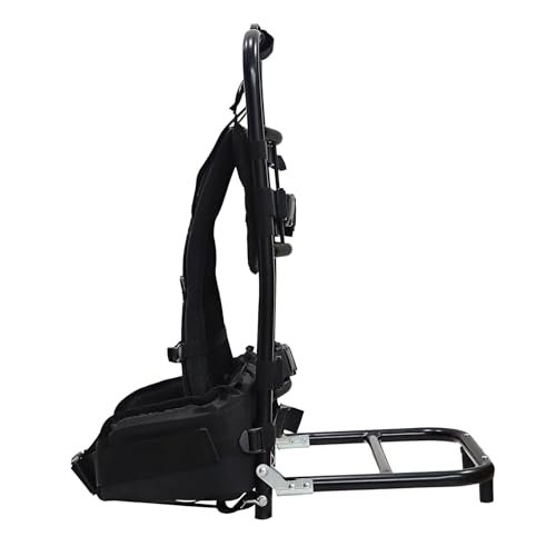 Foldable Aluminum Hunting Pack Frame, Lightweight External Frame Hiking Backpacks, Alice Pack, Hunting Backpack Frame for Travel, Outdoor, Black - color: Black