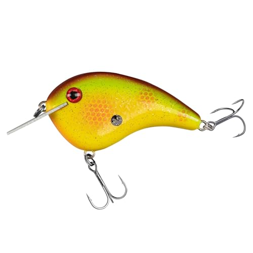 Strike King Chick Magnet Jr. Crankbait Fishing Lure, 1/4 oz, Dives 4-6 Feet, Premium Hooks - color: Tip's Special