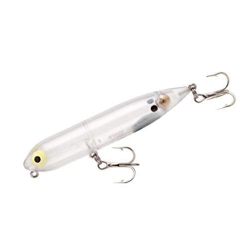 Heddon Zara Spook Topwater Fishing Lure - Legendary Walk-The-Dog Lure - color: Clear, style: Zara Puppy (1/4 Oz)