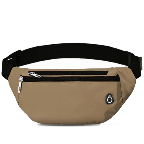 Fanny Pack for Women Men,Crossbody Fanny Pack Water Resistant Sports Waist Bag Pack, Belt Bag for Travel Hiking Running - color: 1pack-khaki
