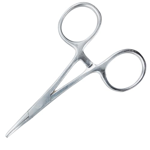 ADROIT (2 Pack) 3.5" Curved Tip Stainless Steel Hemostat | Great for Sewing, Crafting, Jewelry Making and Other Uses! - size: 3.5", style: Curved
