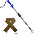 Heavy-Duty Fish Gripper – Extra-Long Stainless Steel Grabber with Non-Slip Handle, Wrist Lanyard & Storage Bag for Secure Fish Handling in Freshwater & Saltwater - color: 80cm/31.5in(2.6ft) Blue