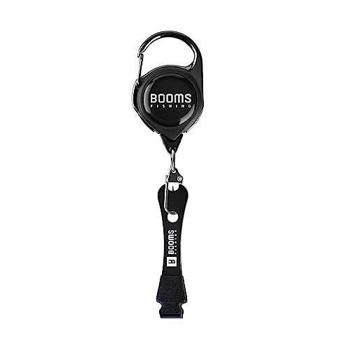 Booms Fishing FC2 Fishing Knot Tying Tool, Fly Fishing Line Cutter, Fishing Clippers with Retractor - color: Black #2