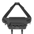 THKFISH Waterproof Fishing Waist Pack with Fishing Rod Holder, Airtight Zipper Closure, Lightweight Sling Fishing Waist Bag for Fly Fishing - color: Black