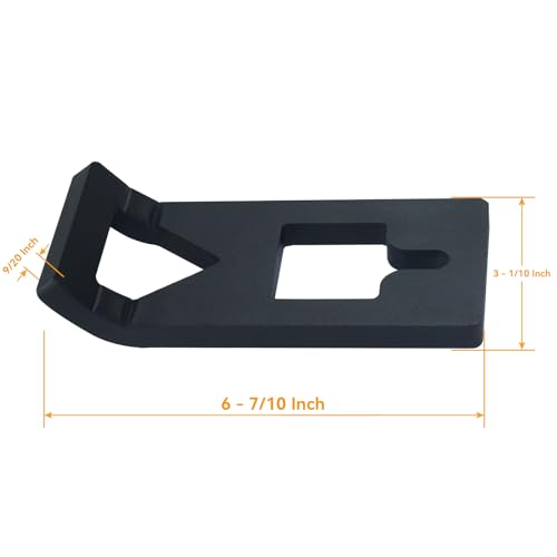 Heavy-Duty Steel T-Post Puller Plate, T Post Puller Fence Post Puller, T Post Puller Tool (Replace S16110400) - Works with Tractor Buckets, Chains, Jacks, or S-Hooks for Quick T-Post Removal
