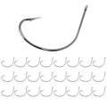 Reaction Tackle Wide Gap Wacky Hooks, Weedless Worm Hooks for Bass, High Carbon Steel Hooks for Stick Worm Soft Plastics, Neko Rig and Finesse Fishing (25-Pack) - size: #1/0 Standard