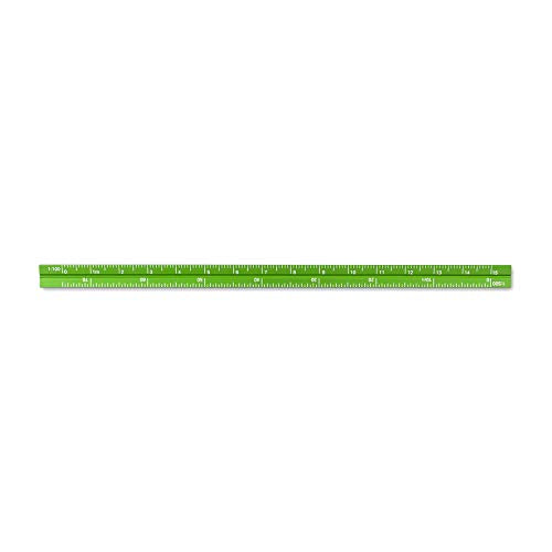 Alumicolor 3610-6 Aluminum Combination Pocket Scale, 6IN, Green - color: Green, size: 6 Inch, style: Combination