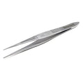 Stainless Steel High Precision Forceps with Fine Strong Straight Serrated Point to use Engineer Labware for Scientific Use (3.5 Inch) - size: 3.5 Inch