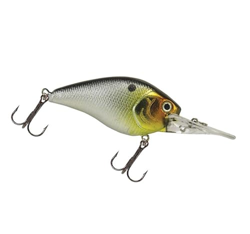 Luck E Strike Deep Crankbait Smoothie (3/8 Ounce) 2 Inch Crank Bait Fishing Lure, Made in The USA - color: Reel Shad