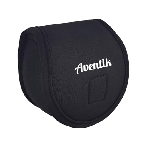 Aventik Neoprene Fly Fishing Reel Case Pouch Cover Fitting 5/6 7/8wt Fly Reel Storage (Black, 1-PACK 7/8) - size: 1-PACK 7/8