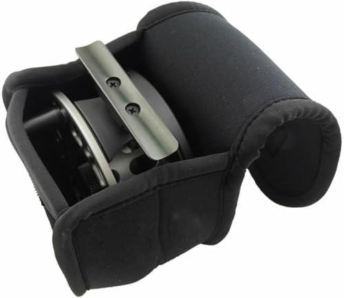 Aventik Neoprene Fly Fishing Reel Case Pouch Cover Fitting 5/6 7/8wt Fly Reel Storage (Black, 1-PACK 7/8) - size: 1-PACK 7/8