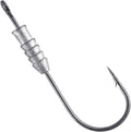 Dr.Fish 20 Pack Weighted Swimbait Hooks, Weighted Fishing Worm Hooks Straight Shank Round Bend Bass Fishing Jig Hook - size: #8/0-1/3oz