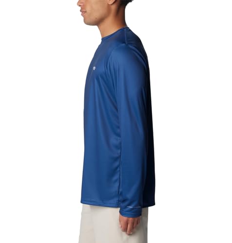Columbia Men's Terminal Tackle PFG Tarpon Rise Long Sleeve - color: Carbon/Trout Print/Gfg, size: X-Small