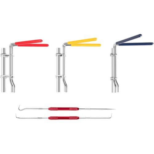 Upgraded 5 Pcs Hydraulic Cylinder Seal Installation Tool Kit –Professional Rod Seal Installer with Multi-Size Twistor Tools for 0.87''-6.49'' Rods, Ideal for Car,Boat Repairs, Includes Pick & Hook Set