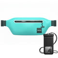 DRENCH 100% Waterproof Fanny Pack Teal – IPX8 Submersible Waterproof Phone Pouch Dry Bag Waist Pack for Kayaking, Snorkeling, Paddle Boarding, Surfing, Boating & Beach Travel Water Sports Gear - color: Teal