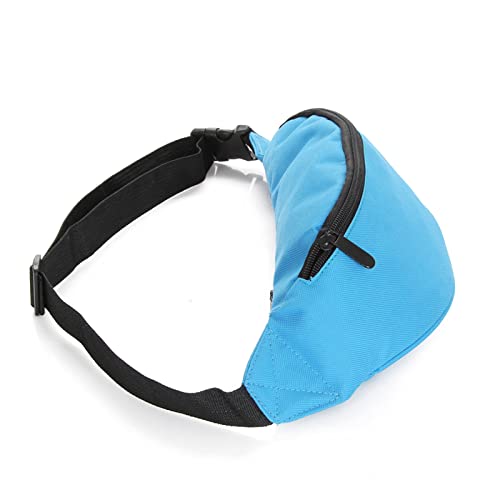 Crossbody Fanny Pack for Men&Women,Large Waist Bag & Hip Bum Bag with Adjustable Strap for Outdoors Workout Traveling Casual Running Hiking Cycling - color: Nylon Blue