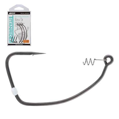 BKK TITANRIDER Soft Plastic Hook - size: 2/0 (Pack of 5)