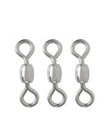 BLUEWING Stainless Steel Fishing Barrel Swivels 10pcs High Strength Line Lure Connector for Saltwater Freshwater, 303lbs - size: 303 lbs