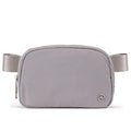 Pander Belt Bag for Women, Fashion Waist Packs, Crossbody Bags with Adjustable Strap (Light Grey). - color: Light Grey