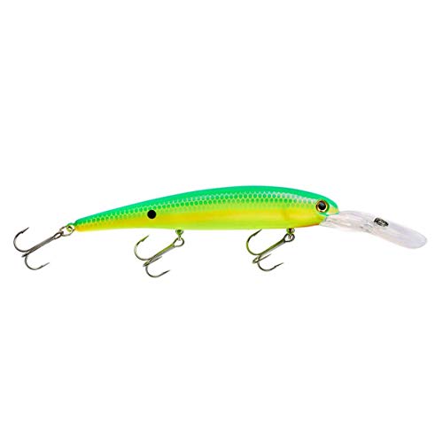 Bandit Lures 4 3/4-Inch Slender Minnow Jerkbait Trolls Up to 27 Feet Deep, Universal Color Patterns, 1 Piece - color: Taco Salad, size: 4 3/4", 5/8 oz