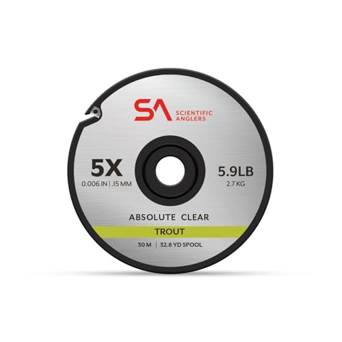 Scientific Anglers Absolute Trout Fly Fishing Tippet 3 Pack - color: Clear, size: 4/5/6X Kit
