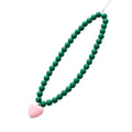 Beaded Phone Lanyard Wrist Strap Phone Charms Fixed Beads Pearl Chain - color: PC-hdj-2