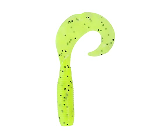 Yamamoto 5" Single Tail Grub Soft Plastic Fishing Angling Swimbait Lures with Tail-Curling Action - 20 Pack - color: BABY BASS (20 PACK), size: 5" SUPER GRUB