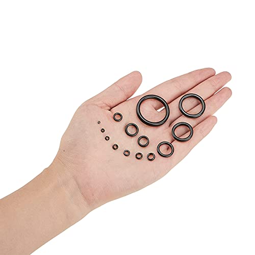 Sosation 70 Pcs Fishing Rod Tip Repair Kit Fishing Pole Eyelet Repair Kit Ceramic Guide Rings 14 Sizes 0.09-1.17 Inch, Black