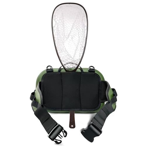 Buffalo Gear Waterproof Fishing Fanny Pack,8.9L Fishing Waist Pack with Airtight Zipper for Fly Fishing,Kayaking,Camping,Outdoor Sports Green - color: Green