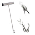 Stainless Steel Fishing Hook Remover，Dehooker Tool,Push/Pull Hook Remover，Anti-Lost Saltwater Dehooker Tool Shark Hook Remover - size: 12"