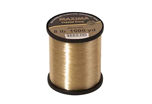 Maxima Fishing Line Guide Spools, Crystal Ivory, 6-Pound/1000-Yard