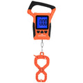 KastKing Fish Scale, WideView Floating Waterproof Digital Scale, 2.5” Large LCD Display, 110lb Capacity, Multi-Mode Pound/Ounces & Kilograms, Stores up to 9 Weights, Fishing Gifts for Men - color: B: Orange combo