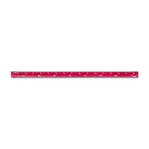 Alumicolor 3610-4 Aluminum Combination Pocket Scale, 6IN, Red - color: Red, size: 6 Inch, style: Combination