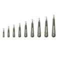 Tungsten Free Rig Weights,10Pcs Drop Shot Rig Weights Tungsten Fishing Sinkers, More Compact Than Lead Weights, Tie on Connect - size: 1/4oz - 10 Pack, style: No Chip Green Pumpkin
