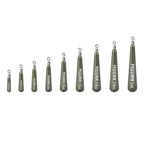 Tungsten Free Rig Weights,10Pcs Drop Shot Rig Weights Tungsten Fishing Sinkers, More Compact Than Lead Weights, Tie on Connect - size: 1/8oz - 10 Pack, style: No Chip Green Pumpkin
