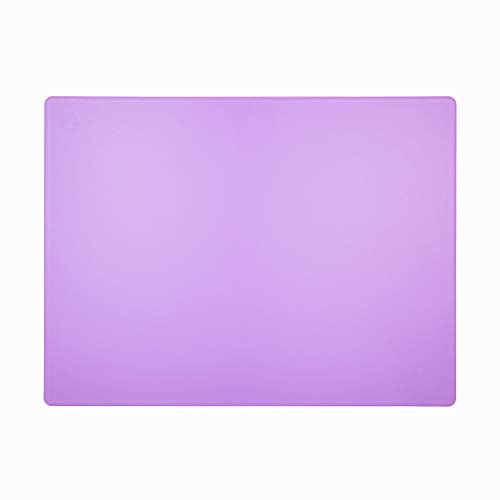 Commercial Purple Cutting Board for Allergens - 18 x 12 Inch Restaurant Approved 1/2" HDPP Plastic, Food Sensitivities and Allergies Color Coded - color: Purple