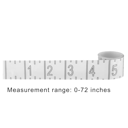 72inch Fish Measuring Tape Waterproof Fish Ruler Sticker Decals Clear Adhesive Fish Ruler for Boats Fishing Rod