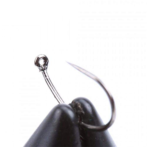 Maxcatch 100pcs Barbless Fly Fishing Hooks for Fly Tying Dry Nymph Wet Shrimp Jig Hook with Mini Box - color: Shrimp&Caddis Pupa Hook(Barbless), size: #12-100pcs