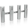 Aluminium Fishing Rod Holders for Boat, Wall-Mounted Fishing Pole Roof Rod Rack,Surf Fishing Rod Holder for Truck, Boats & Yacht - color: 4 Tubes Sliver