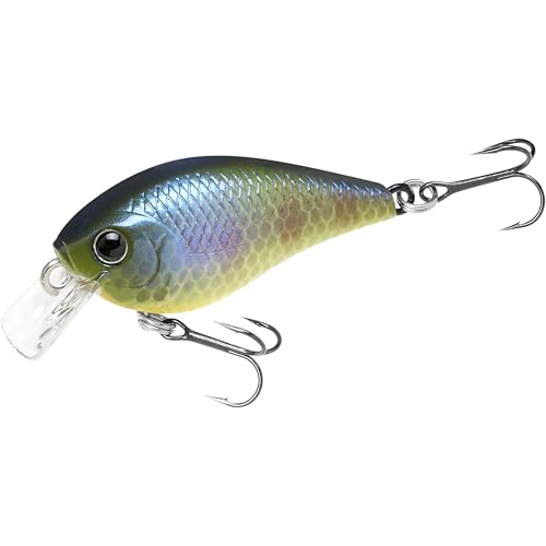 Lucky Craft LC 0.3 Squarebill Crankbait, Silent Fishing Lure for Bass Trout and Pike, Made in Japan, Freshwater Fishing Gear, Hard Bait Bass Lures - color: 269 BE Gill