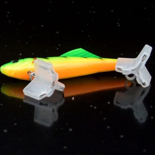 100 Pcs Transparent Fishing Hook Bonnets Fishing Treble Hook Protector Fishing Hook Safety Cover Safety Cap Protector, Terminal Tackle and Accessories