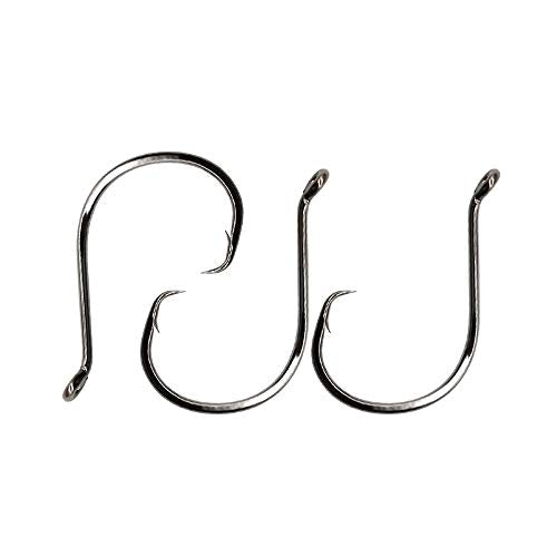 Angler's Grotto Heavy Octopus Short Shank Offset Circle Hook | 10/25/50 Count Per Pack | Freshwater Saltwater Fishing Hooks | 4X Strong High Carbon Steel | Size #1/0,#2/0,#3/0,#4/0,#5/0,#6/0,#7/0,#8/0,#9/0,#10/0 - size: Size #3/0, 25 Count