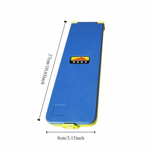 Double-Sided Fishing Line Box with Foam Pad – 2-Layer Tackle Organizer for Rigs & Terminal Accessories, Magnetic Closure Portable Storage Case (Blue, 10.63 x 3.15 in)‌