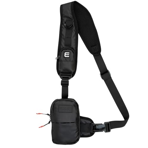 Small Sling Bag for Men-Cross body bag with Shoulder Straps,Mini Sling Crossbody bag for Women-Travel Backpack for Hiking,Daypack Multipurpose Over the Shoulder Chest Bags with Keyholder(Black) - color: Black