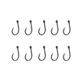 10PCS High-Carbon Steel Circle Hooks Barbed Fishing Hooks with Holes, Freshwater and Saltwater Fishing Hooks for Tuna, Catfish, Bass - size: #4