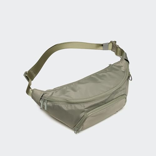 Pander Everywhere Belt Bag Crossbody Fanny Pack with Mesh Pockets and Adjustable Strap, 6L / Grey Sage - color: Grey Sage, size: 6L (104cm Strap)